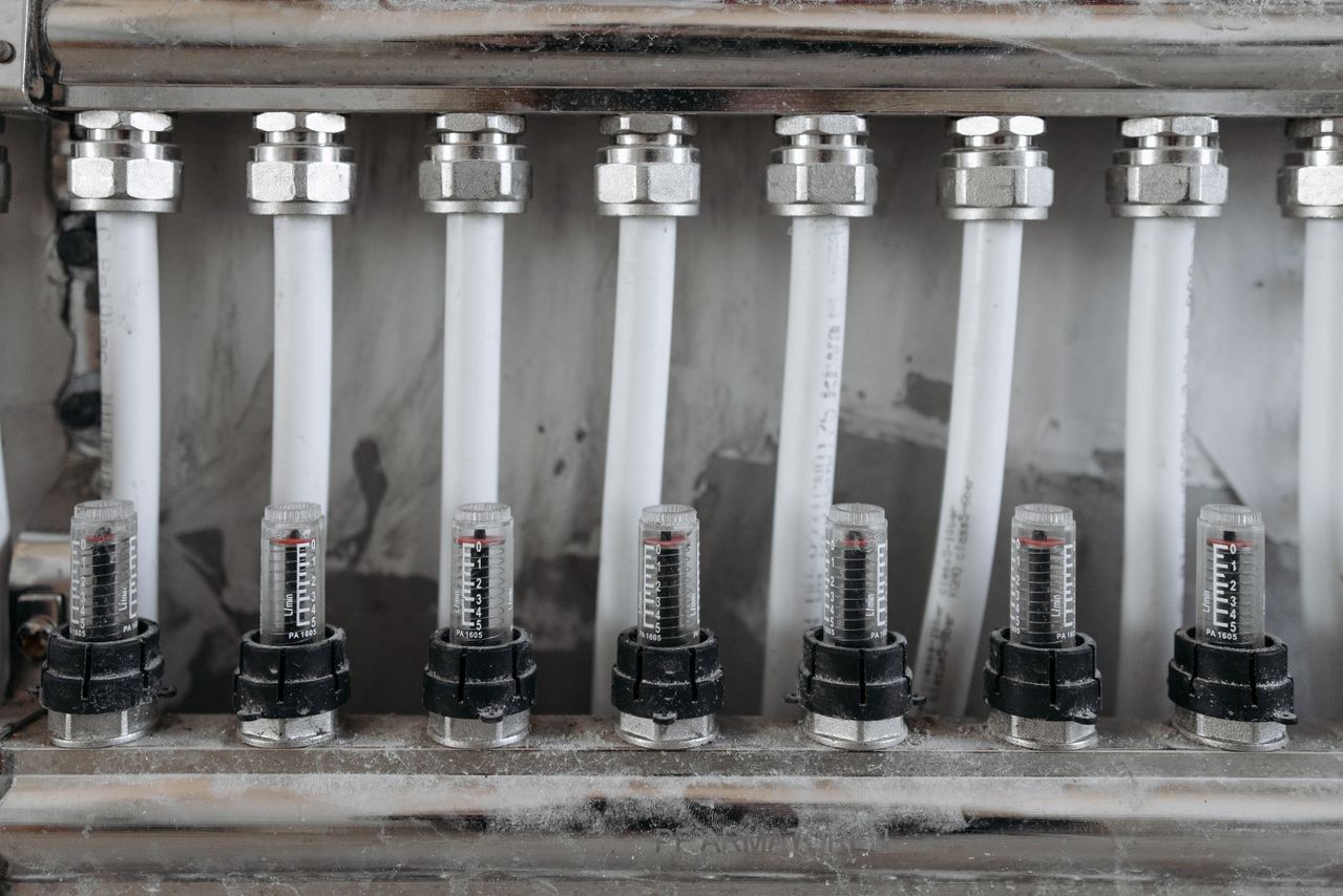 Water leak sensor installation in a technical room